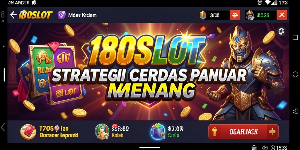 Tampilan menakjubkan dari gameplay strategi di 180SLOT.