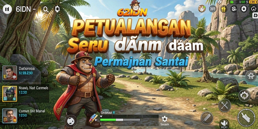 Screenshot gameplay 62IDN menampilkan momen seru dalam permainan santai.