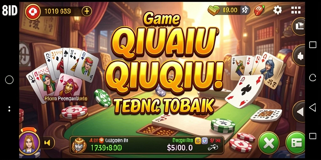 Screenshot gameplay QiuQiu yang menampilkan aksi seru di 8ID.
