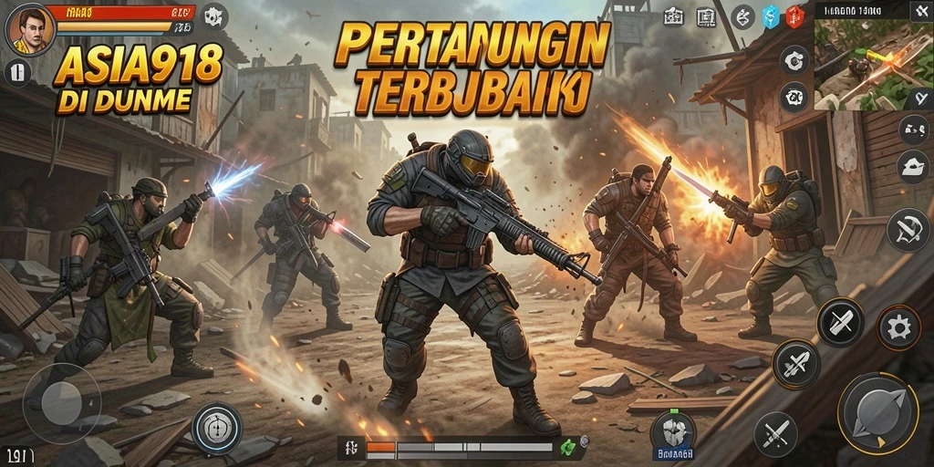 Tampilan seru dari pertarungan di ASIA918