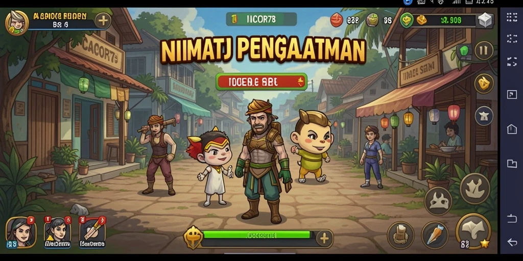 Tangkapan layar utama gameplay <strong>CACOR78</strong> yang menampilkan sistem Idle yang menarik.