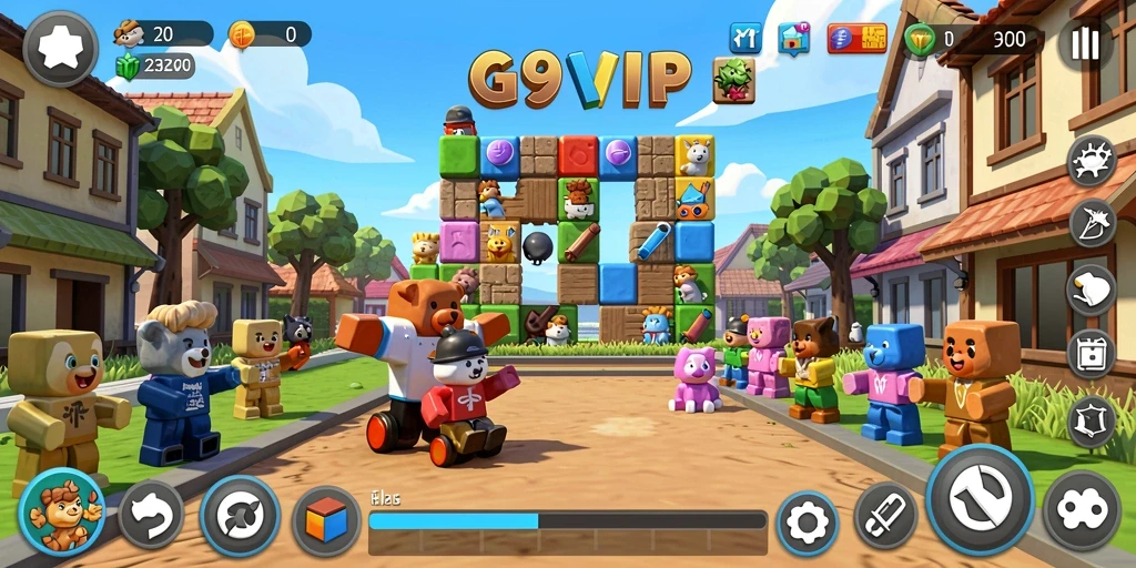 Tampilkan gameplay seru G9VIP dalam permainan Puzzle.