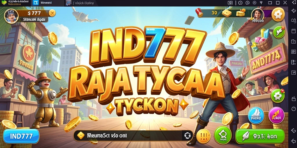 Screenshot gameplay IND777 menampilkan keseruan membangun empire bisnis.