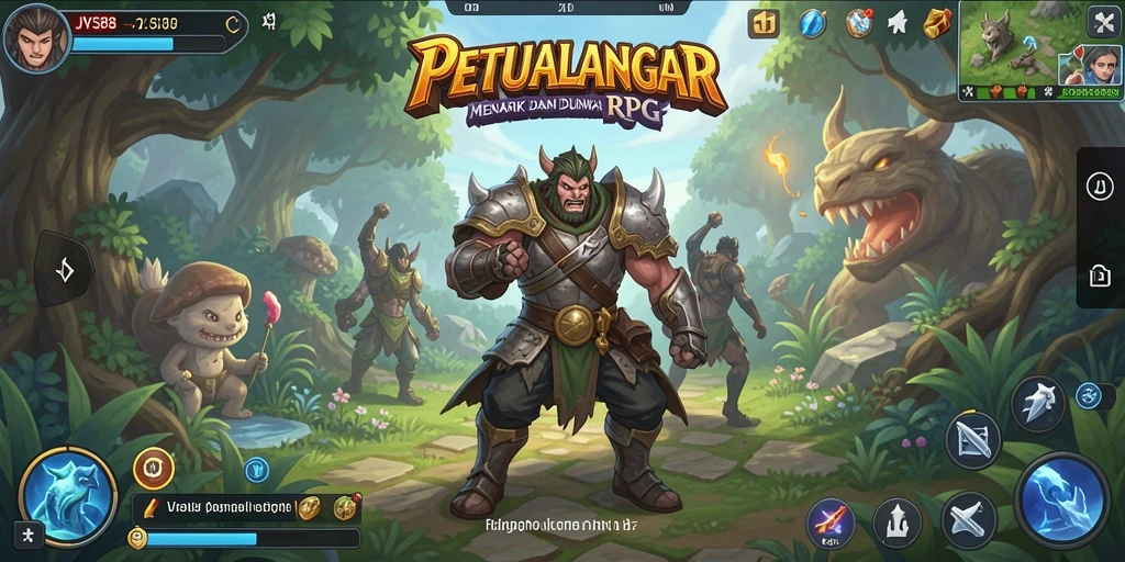 Tampilan gameplay menakjubkan dari JVS88 dengan karakter dan petualangan seru.