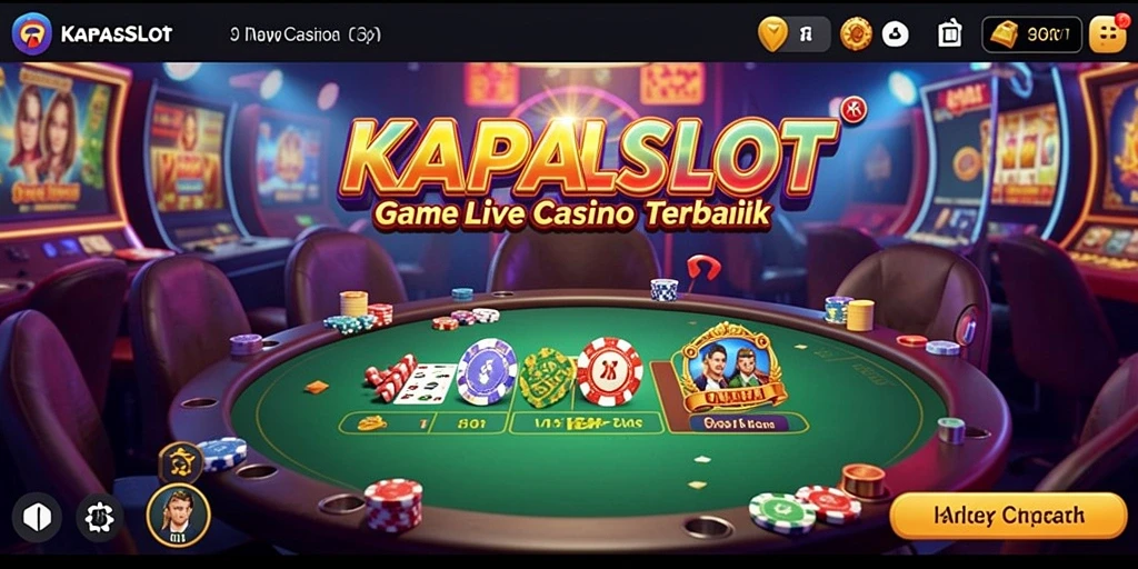 Tampilan gameplay KAPALSLOT yang menakjubkan dalam sesi Live Casino.