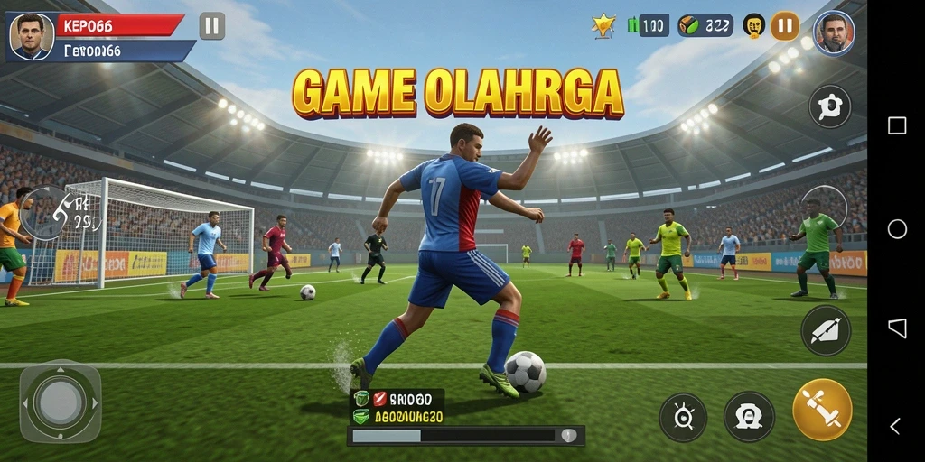 Tampilan gameplay seru di KEPO66 menampilkan aksi olahraga yang mendebarkan.