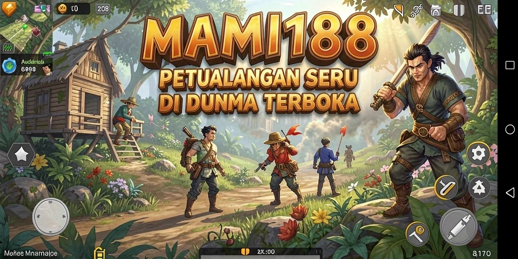 Tampilan gameplay MAMI188 yang menampilkan eksplorasi Open World.