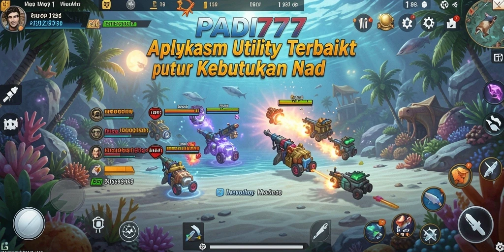 Screenshot utama PADI777 menunjukkan antarmuka aplikasi yang rapi dan intuitif.