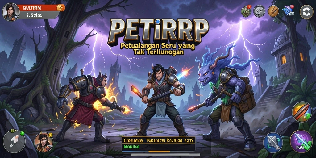 Screenshot menampilkan gameplay seru dan tantangan dalam PETIRRP.