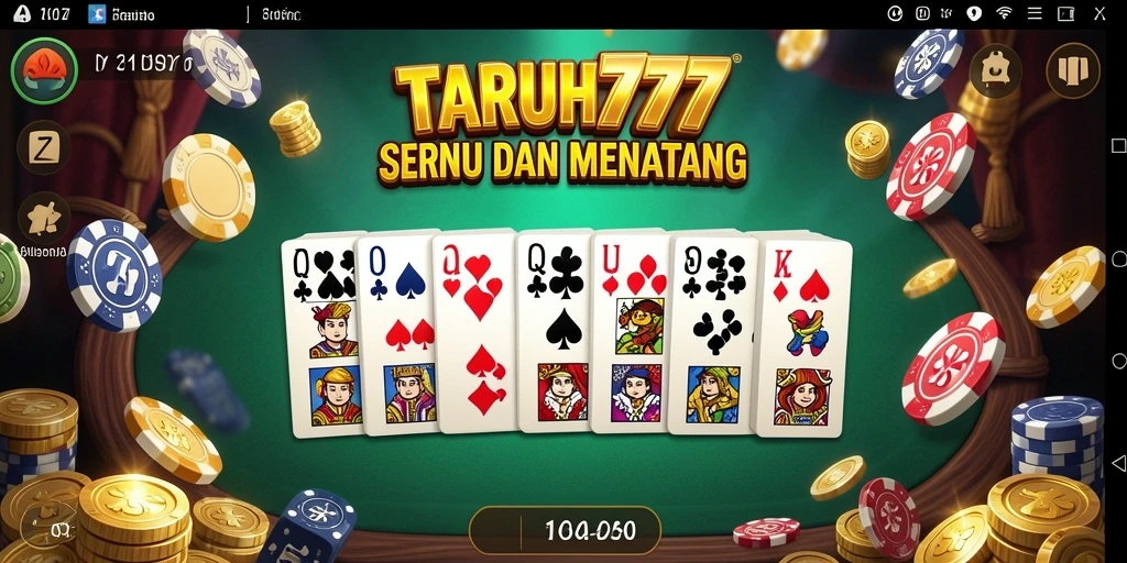 Tampilan dinamis gameplay seru dalam TARUH777, permainan Domino yang menantang.
