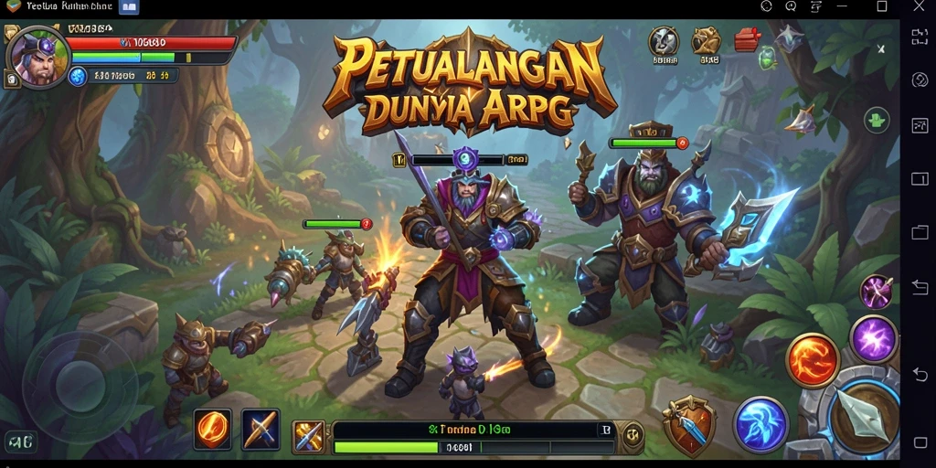 Screenshot dari gameplay seru ARPG di VISA89.