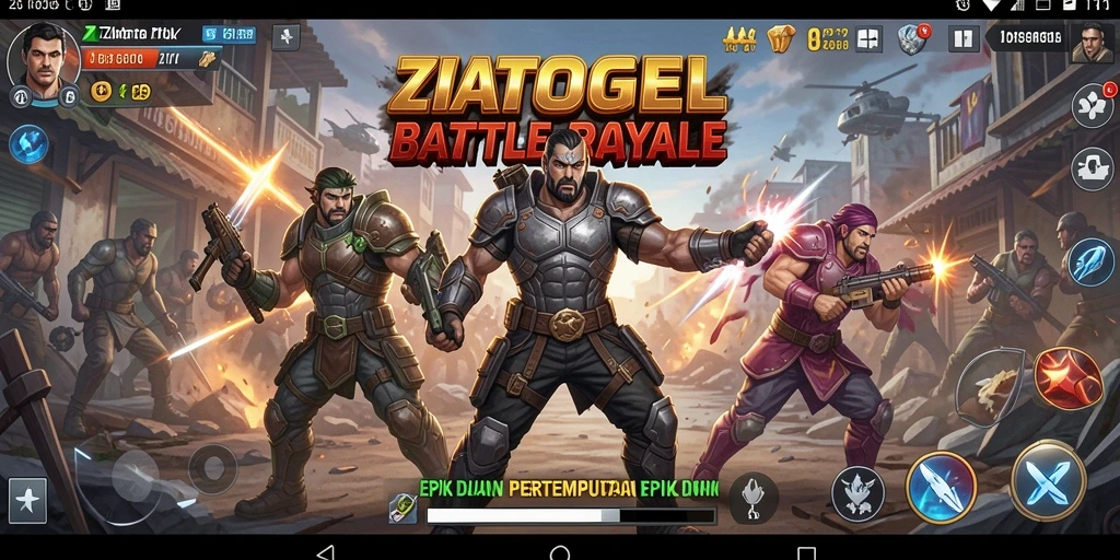 Gameplay seru di ZIATOGEL dengan pertarungan epik.